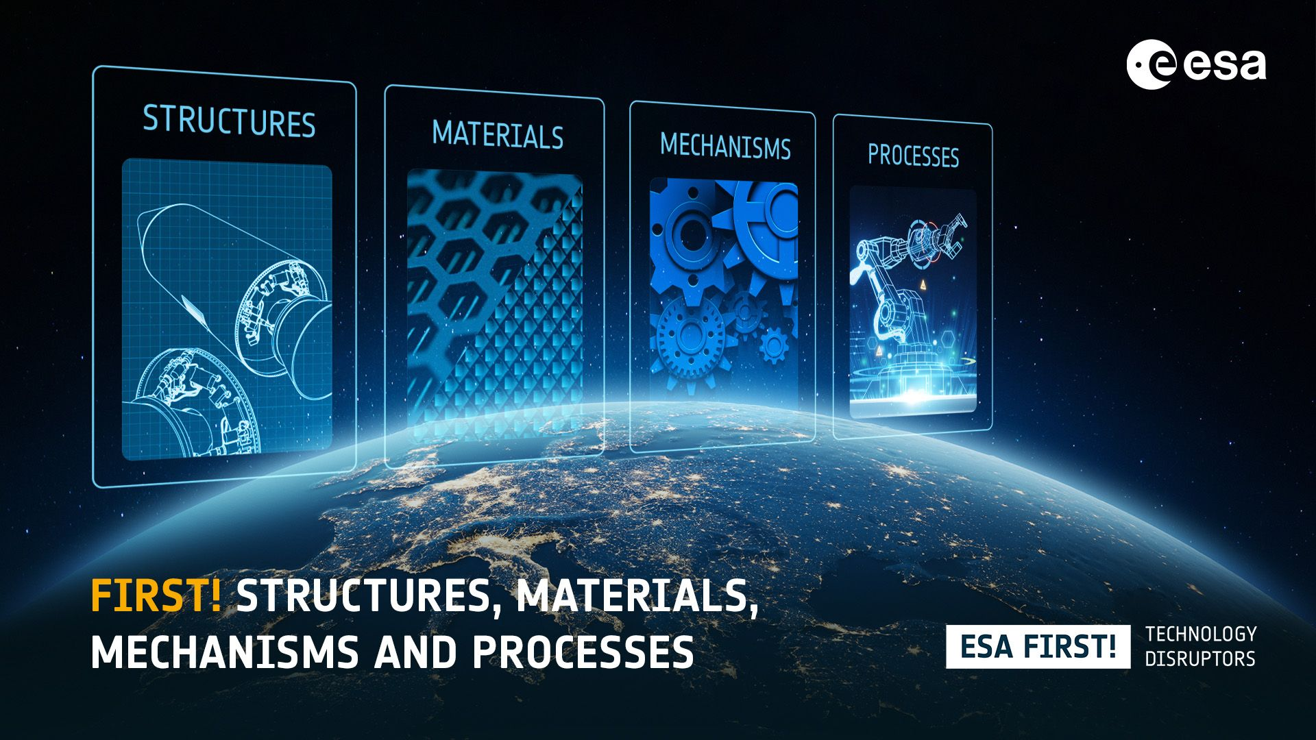 ESA FIRST! Structures, Materials, Mechanisms & Processes Online Pitch Day